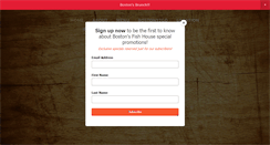 Desktop Screenshot of bostonsfishhousensb.com