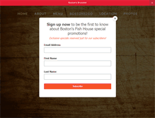 Tablet Screenshot of bostonsfishhousensb.com